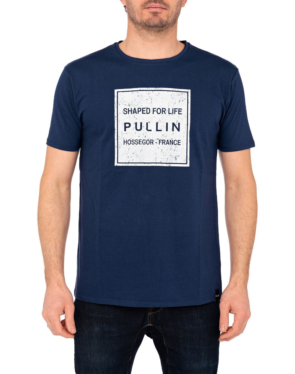 tsh squareblue PULLIN en coton