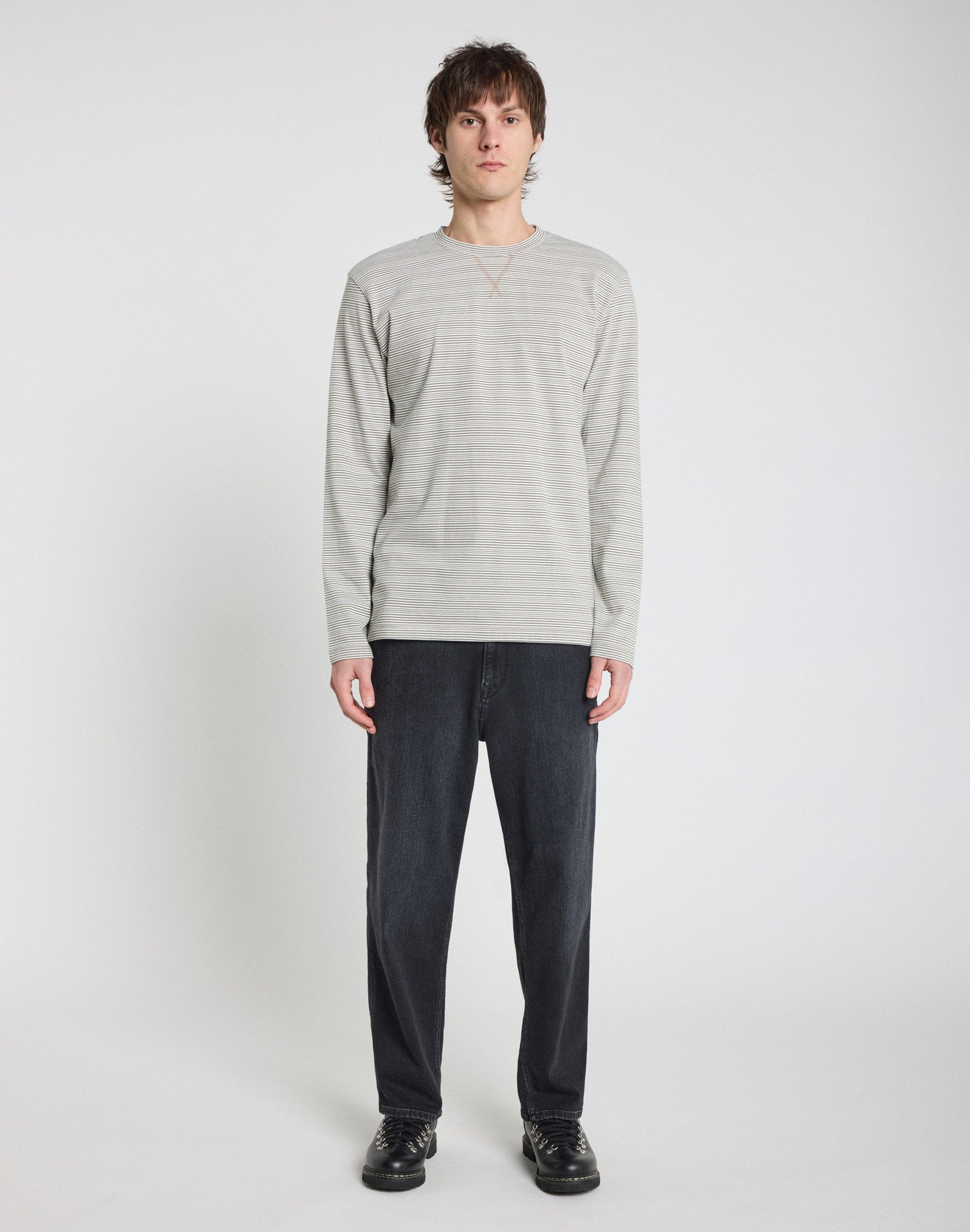 tshirt manches longues creamstripe PULLIN en coton