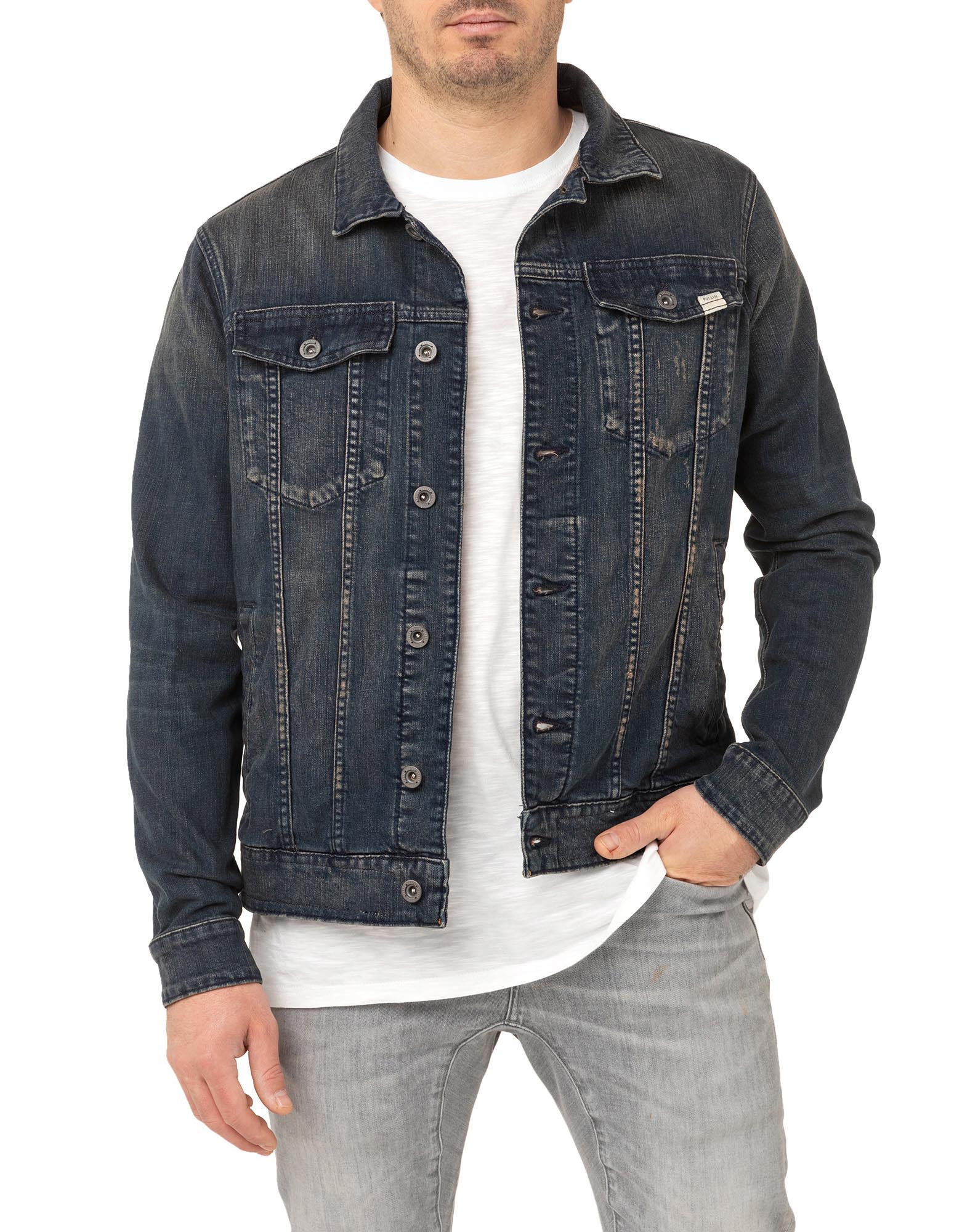 veste cobalt PULLIN en coton