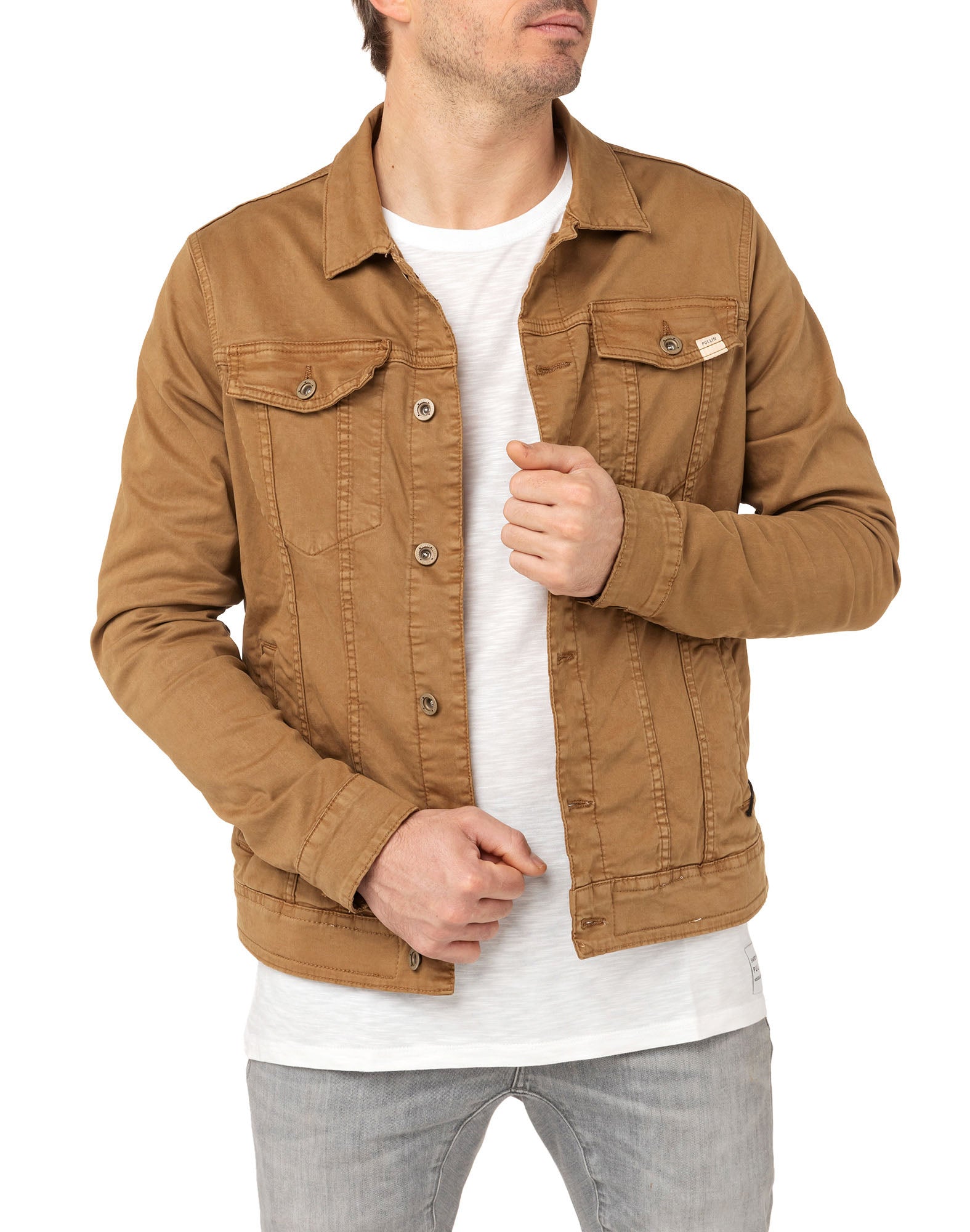 veste homme mocha PULLIN en coton