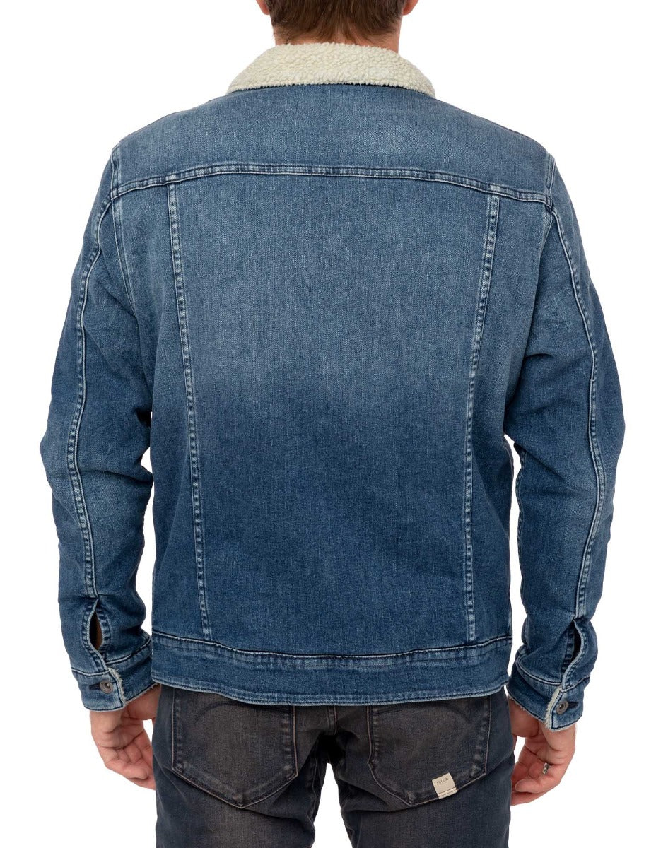 veste blue PULLIN en coton