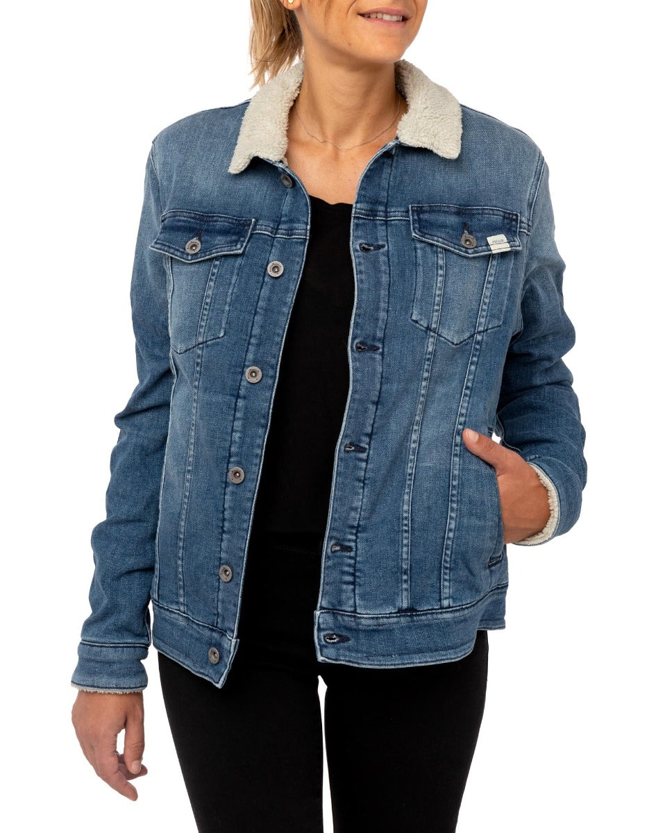 veste blue PULLIN en coton