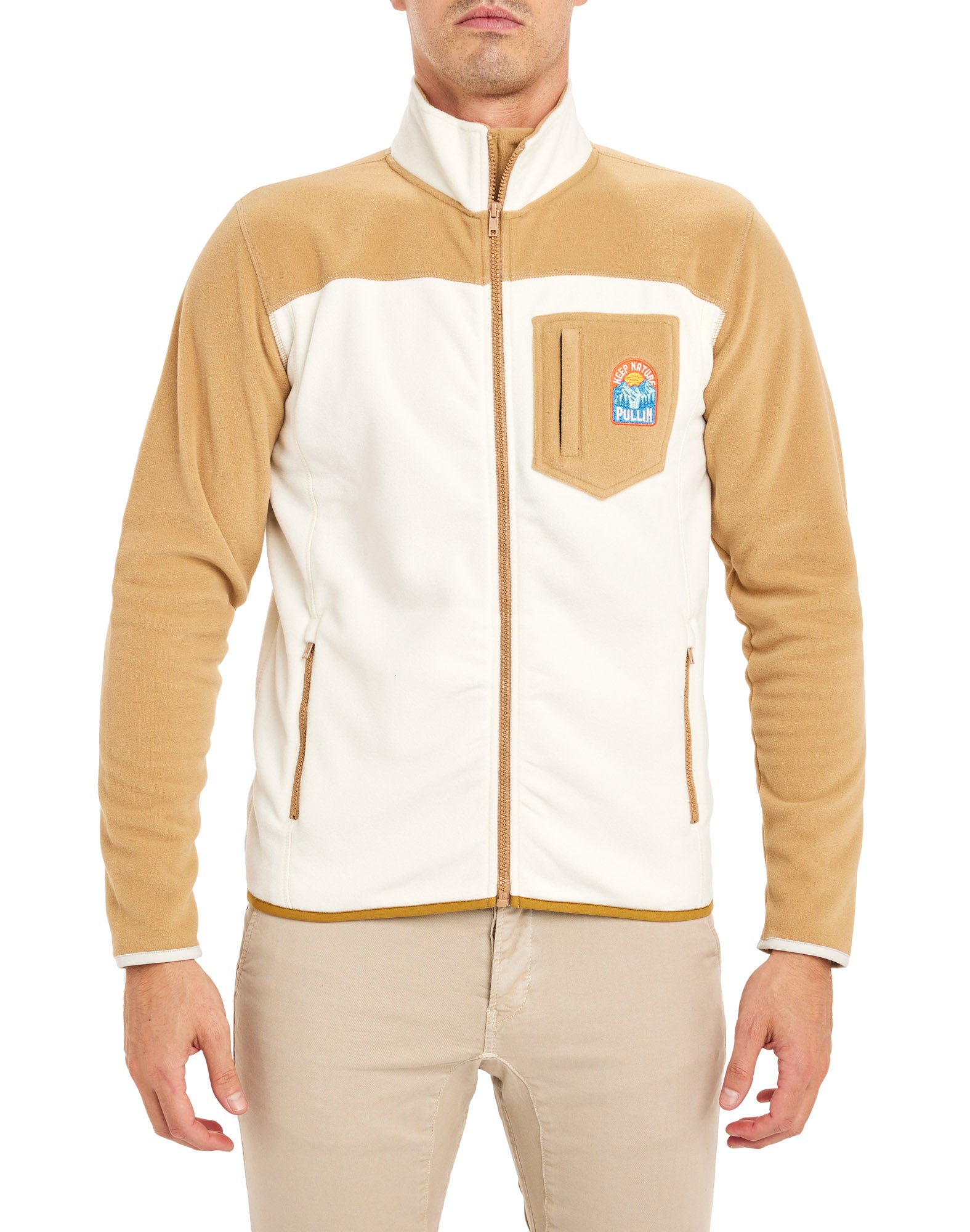 veste polaire bronze PULLIN en polyester