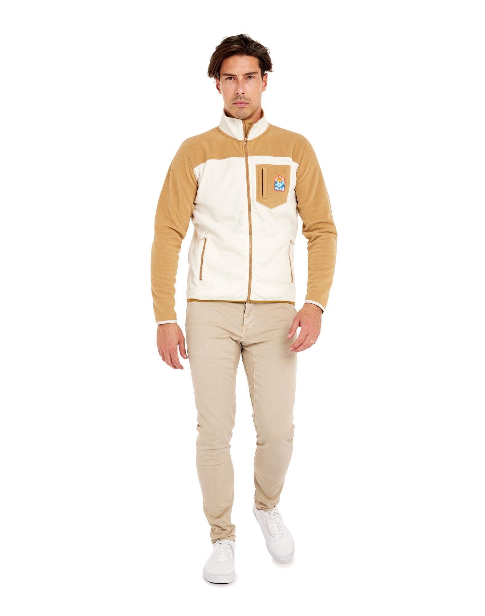 veste polaire bronze PULLIN en polyester