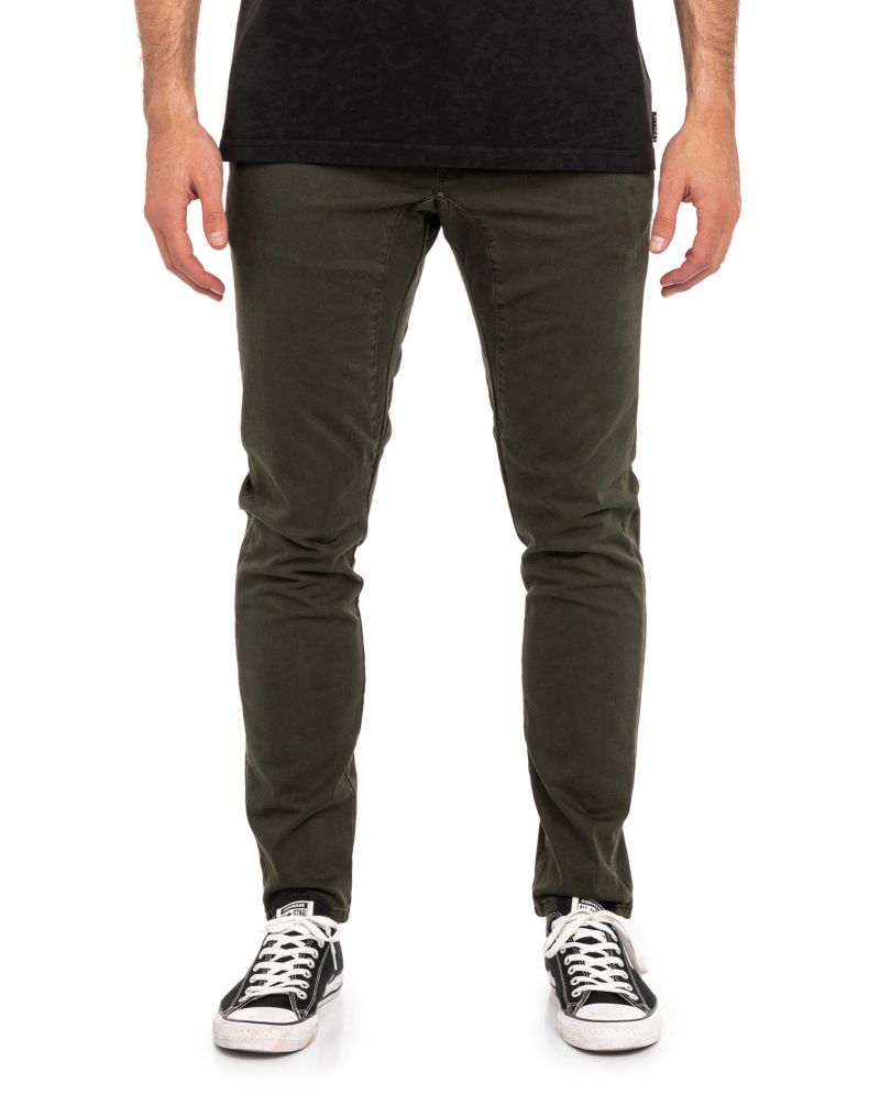 Men's pants chino cut FOREST