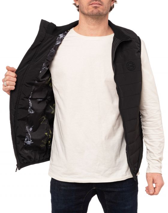 Men's feather jacket without sleeves DARKTROPIC
