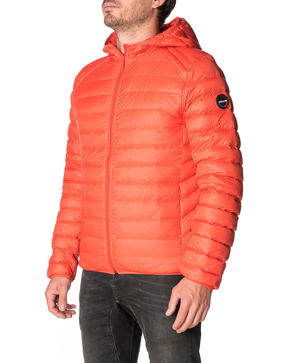 Men's feather jacket with hood BICROSS
