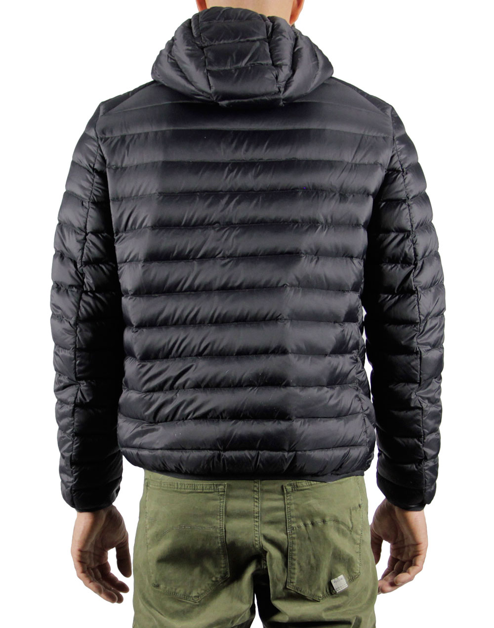 Men's feather jacket with hood LEAP