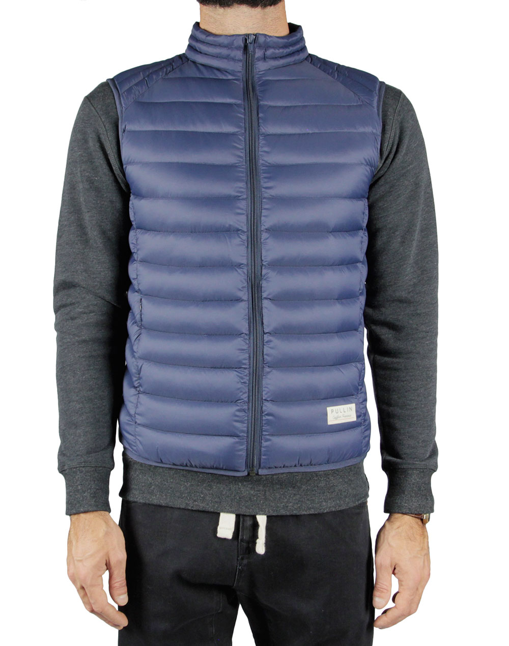 Men's feather jacket without sleeves FREEZE2
