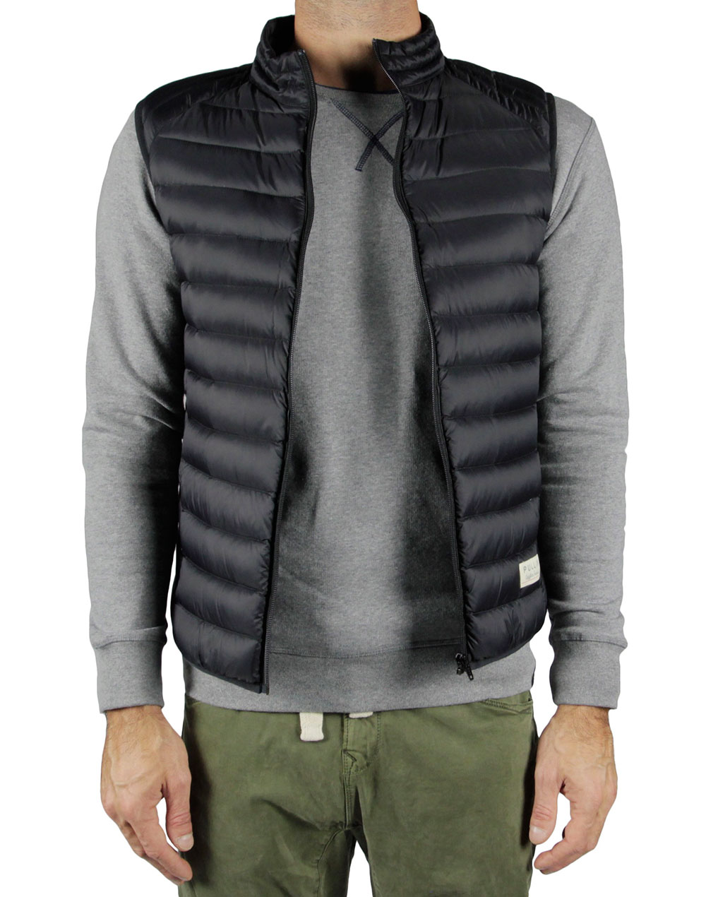 Men's feather jacket without sleeves LEAP