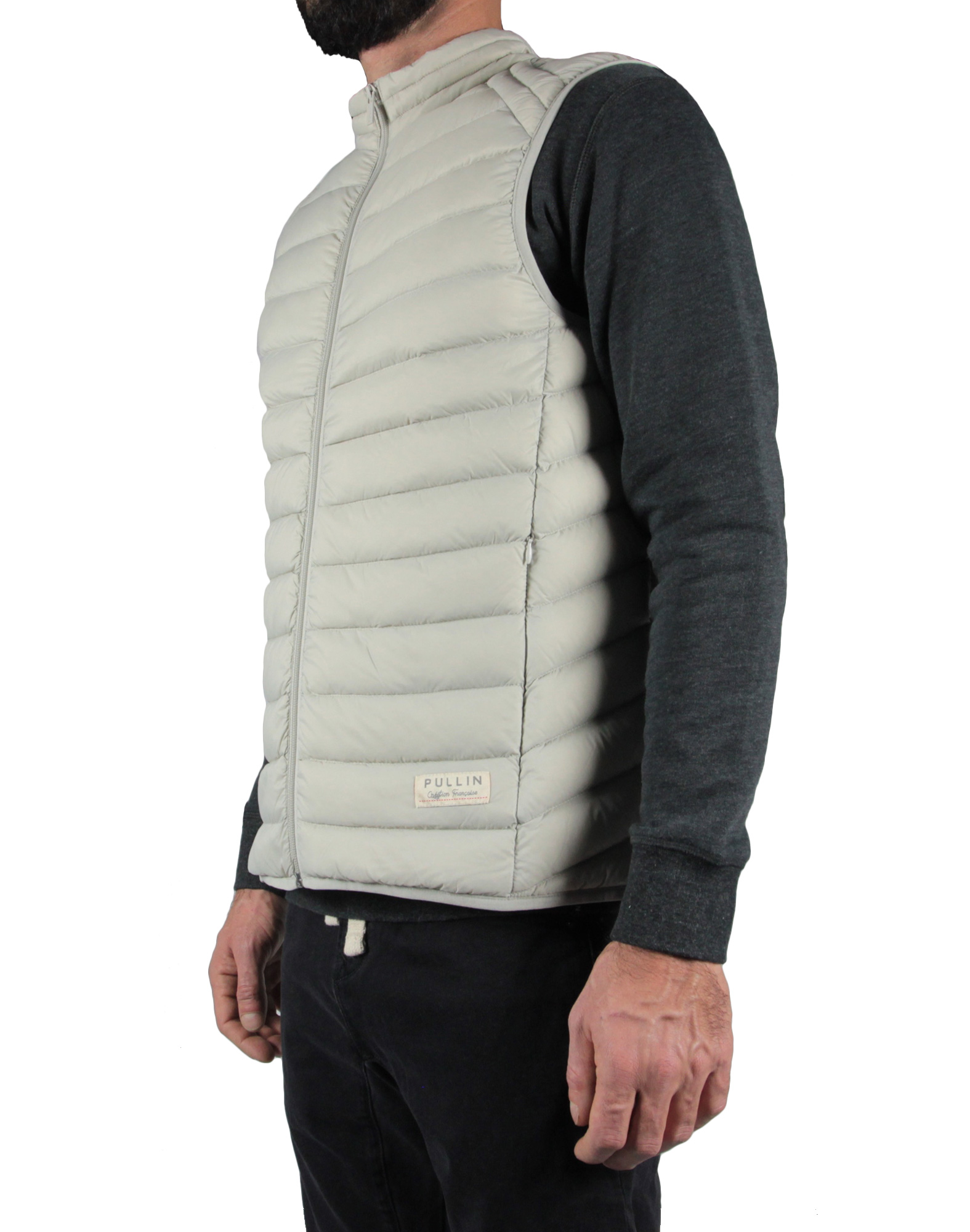 Men's feather jacket without sleeves SOCAL