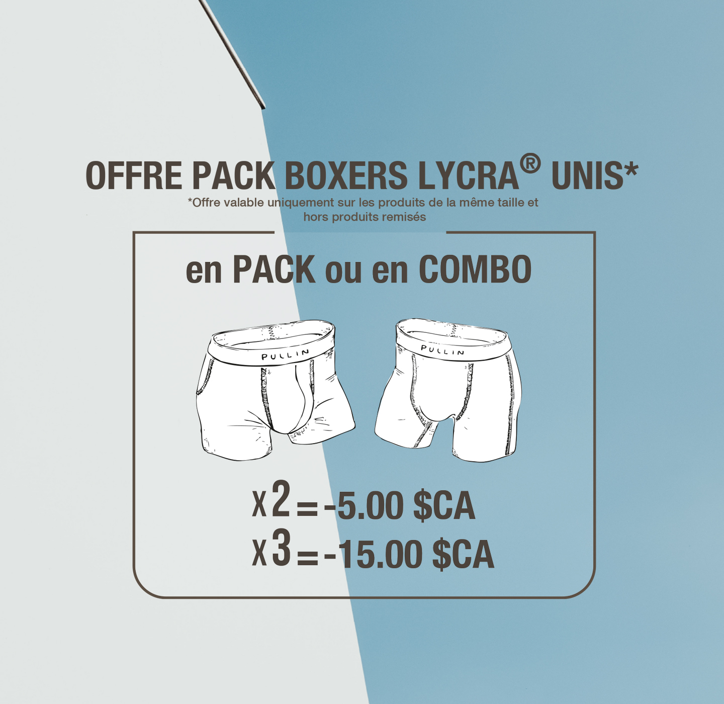 Visiter la boutique PumaPUMA Confort Quotidien Coton Stretch 4-Pack Boxers Combo Bleu 